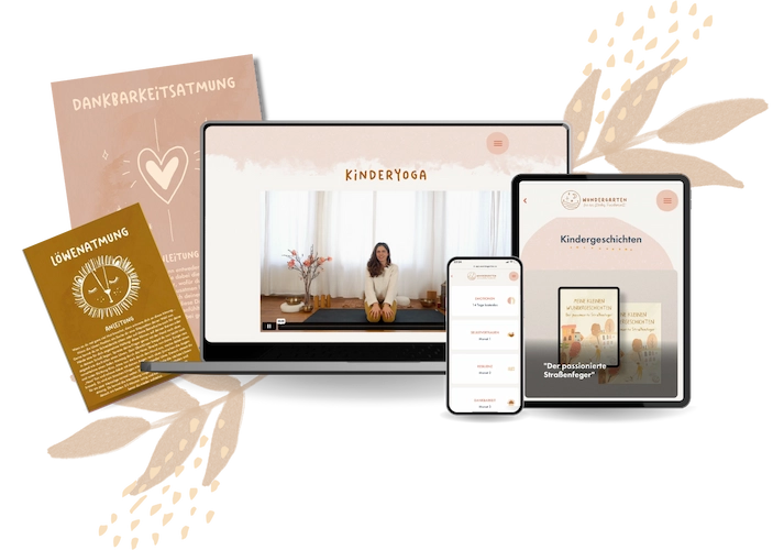 Mockup-Vorschulprogramm